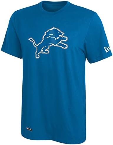 Yeni Dönem NFL erkek Stadyum Logosu kısa kollu tişört, Detroit Aslanları, Orta