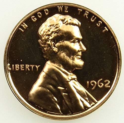 1962 Lincoln Anıtı Penny Cent Mücevher Kanıtı ABD Darphanesi