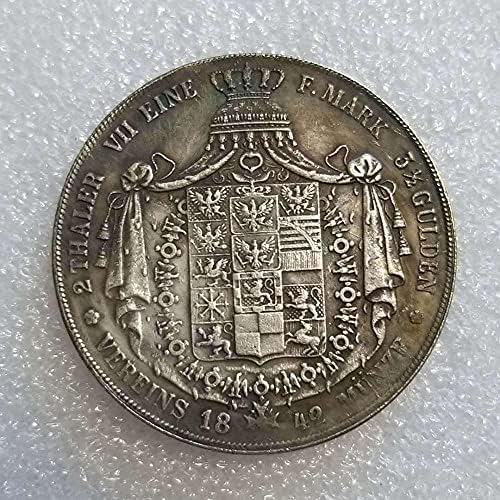 Antika El Sanatları Almanya 1842-A Gümüş Dolar Yuan Kafa hatıra parası Sikke 1969