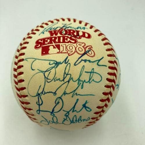 1986 New York Mets Dünya Serisi Şampiyonları Takım İmzaladı Dünya Serisi Beyzbol - İmzalı Beyzbol Topları