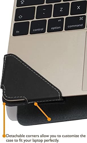 Broonel-Profile Serisi-Lenovo ThinkBook 15 Premium Business 15.6 Dizüstü Bilgisayar ile Uyumlu Siyah Deri Dizüstü