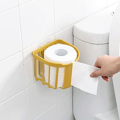 AHFAM Duvar Rafları Banyo Duvara Monte tuvalet rulo kağıt havlu tutucu Punch-Ücretsiz Doku Depolama Raf Sabun Kozmetik
