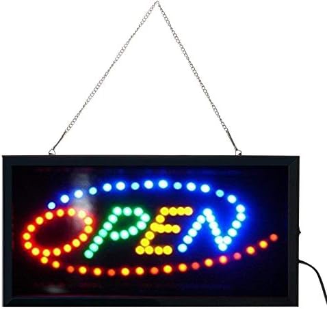 LED Neon ışık açık işareti Animasyon ile On/Off ve Güç On/Off iki Anahtarları İş için