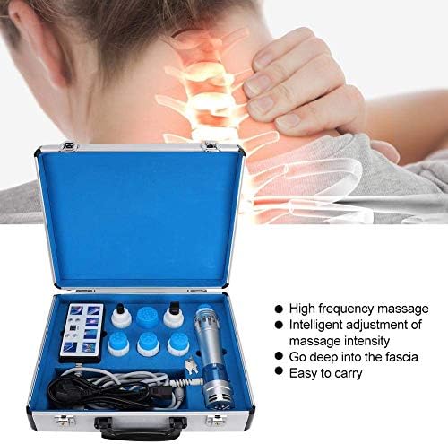 Fencia ED Shockwave Terapi Makinesi, Derin Doku Perküsyon Vücut Relax Kas Ağrı kesici Masaj-bizden Nakliye (Mavi)