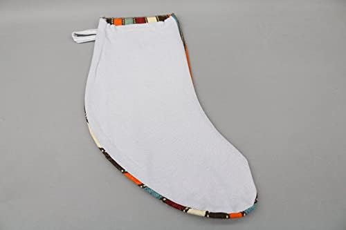 SARIKAYA Yastık Çorabı, Hindi Kilim Çorabı, Yılbaşı Dekoru, Kırmızı Çorap, Çizgili El Yapımı Çorap,Yılbaşı Noel Çorabı,
