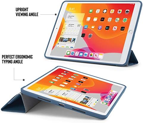 PİPETTO Pipetto iPad 7th Nesil Kılıf 2019 10.2 İnç TPU / Origami 5-in-1 Akıllı Kapak / Donanma, iPad 10.2 (P052-51-7)