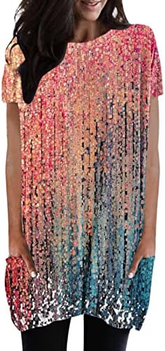 Tees Bayanlar Yaz Sonbahar Kısa Kollu Ekip Boyun Çiçek Baskı Bluz Tişörtleri Genç Kız Giyim Moda Y2K FD