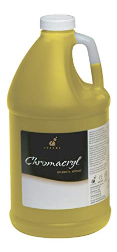 Chroma Chromacryl Toksik Olmayan Premium Akrilik Boya - 1/2 galon - Soğuk Sarı - 1413