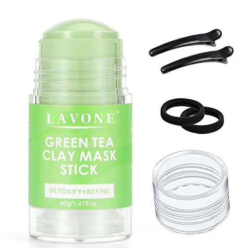 LAVONE Yüz Maskesi Cilt Bakımı-Yeşil Çay Maskesi Sopa Cilt Bakım Ürünleri, Derin Temizlik, Siyah Nokta Çıkarıcı, Gözenek