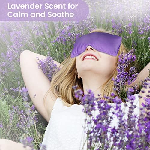 Aromaterapi ile Rahatlamak için SuzziPad Lavanta Göz Yastıkları, Uyku için Ağırlıklı Göz Maskesi, Meditasyon, Kuru