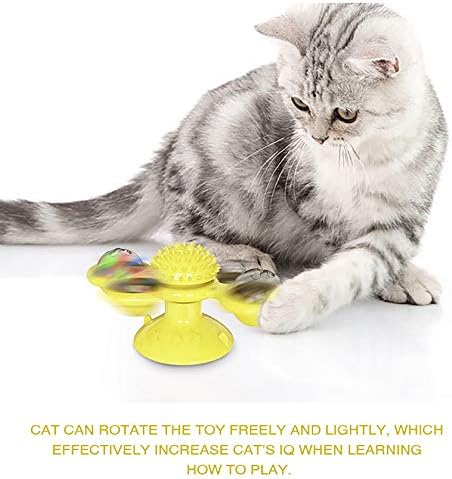 LOVEPET Pet Kedi Oyuncaklar Turntable Fırıldak Sema Topu Oyuncaklar için Kedi Yavru Interaktif Bulmaca Alay Oyuncaklar