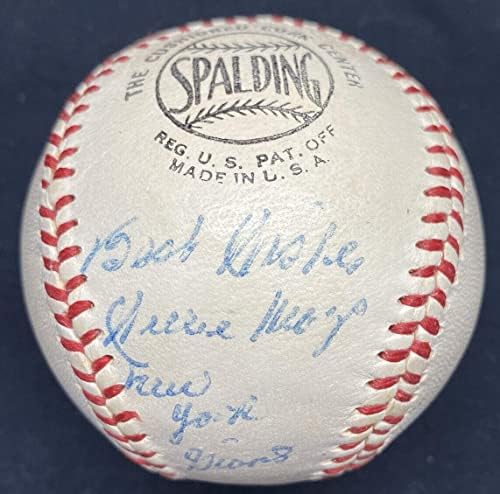 Willie Mays New York Giants Vintage İmzalı Giles Beyzbol JSA LOA İmzalı Beyzbol Topları