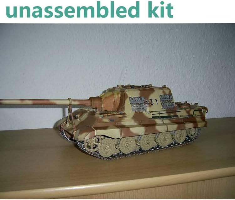 NATEFEMİN 1: 25 Ölçekli İKINCI dünya savaşı Jagdtiger Ağır Tank Avcısı 3D Kağıt Modeli Simülasyon Tankı Modeli Koleksiyonu