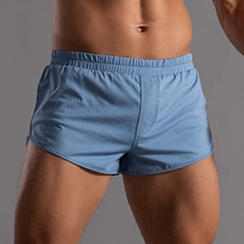 Baksır şort Erkekler İçin Paketi Erkek Yaz Düz Renk pamuklu pantolonlar Elastik Bant Gevşek Hızlı Kuru Uzun Bacak