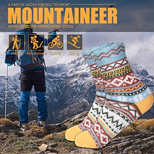 besky kadın çorapları Kış Yün Çorap Rahat Örgü Sıcak Kış Çorap dağ tırmanışı, Kayak ve Yılbaşı Hediyeleri
