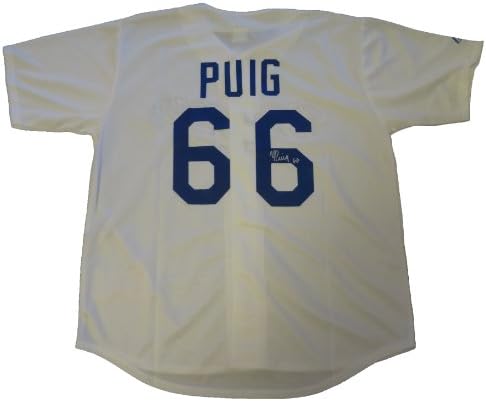 Yasiel Puig İmzalı Los Angeles Dodgers Forması W/KANITI, Yasiel'in Bizim için İmzaladığı Resim, Los Angeles Dodgers,