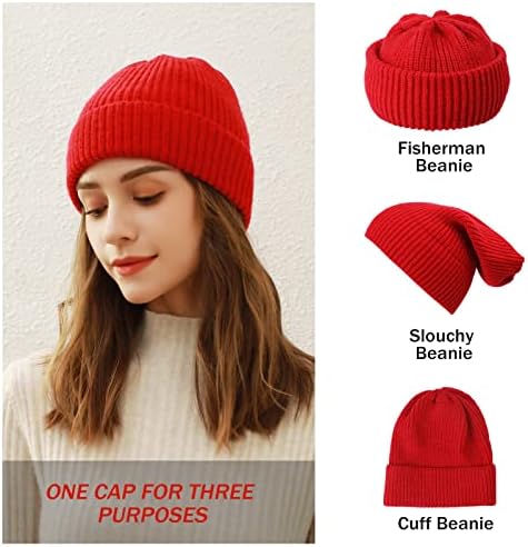 Koreshion Bayan Bere Şapka Kış Kablo Örgü Şapka Sıcak Kaflı Şapka Tıknaz Kar Şapka Moda Kayak Kafatası Kap
