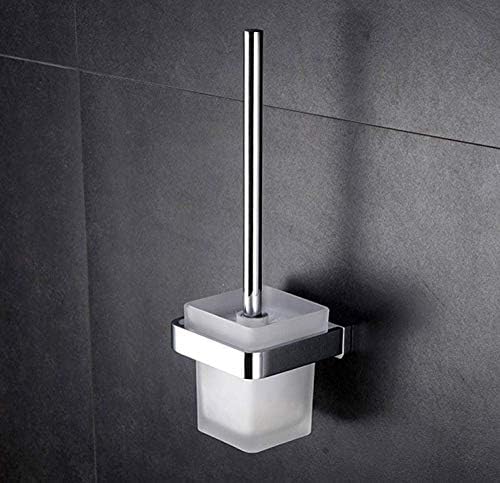 JF-XUAN Bakır Tuvalet Fırçası Tutucu Seti Banyo Paslanmaz Çelik Tuvalet Tuvalet Fırçası Raf Cam Ücretsiz Yumruk Tuvalet