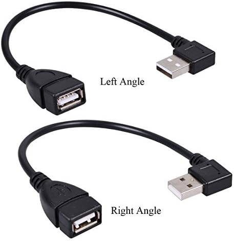 UCEC USB 2.0 Uzatma Kablosu - Sol Açı A Erkek-Dişi-0,7 Fit (20 cm)