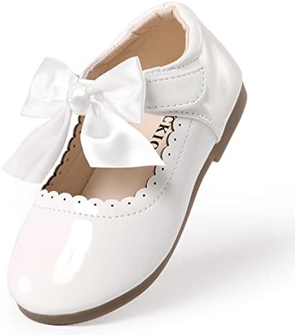 PATPAT Kız Elbise Ayakkabı Mary Jane Ayakkabı Toddler Elbise Ayakkabı bale ayakkabıları Kızlar için Düğün Parti Elbise