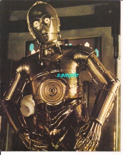 Yıldız Savaşları Yakın Çekim C3PO gemide Kartpostal 8 x 10 fotoğraf