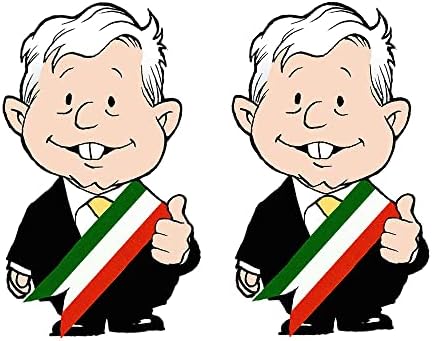 EARLFAMILY 5.1 2 adet Benim için Canso Ganso AMLİTO Lopez Obrador AMLO Sevimli Çıkartması Karikatür Araba Çıkartmaları