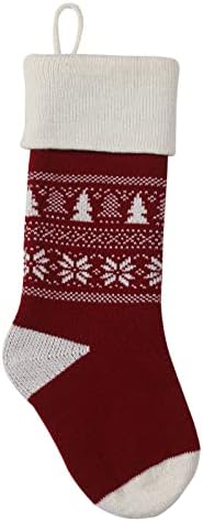 VESNIBA Paketi Çorap Çorap Örgü 4 Hediye Dolgu Çuval Noel 18 Kişiselleştirilmiş Inç Dekorasyon Çorap Kadın Çorap